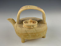 Wood Fired Teapot w/ ceramic decals
