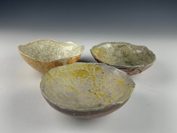 Set of Small Wood Fired Bowls