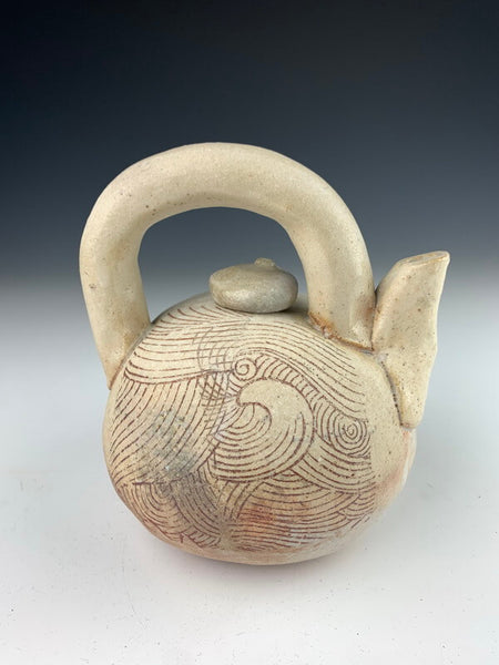 Wood Fired Teapot - With Decals